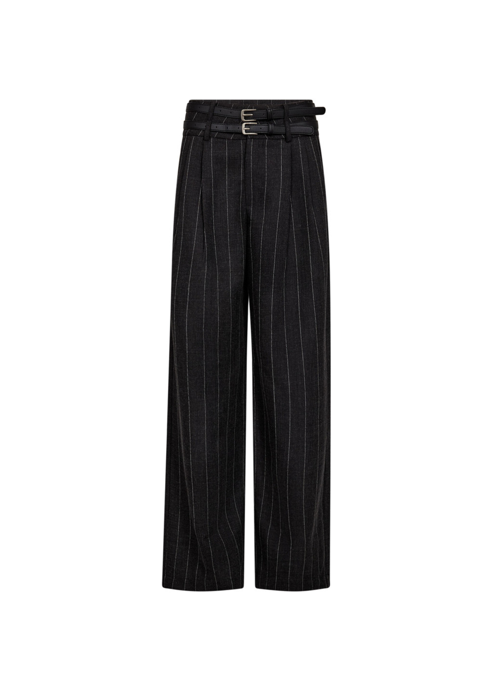 Haute L'amitie Haute l'amitie, Ivanna Belt Tall Pant, Dark grey, Size: