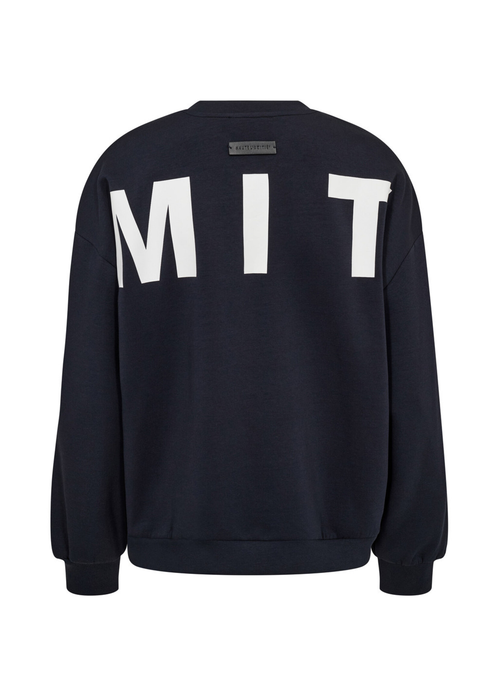 Haute L'amitie Haute L'amitié, Maxi Split Logo Sweat, Black/white, Size: