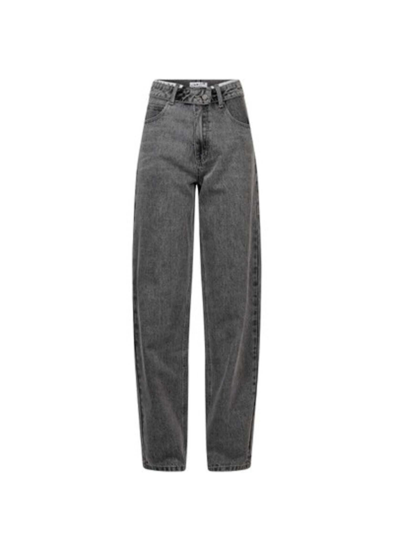 Haute L'amitie Haute l'amitie, Flip Barrel Grey Tall Jeans, Grey, Size: