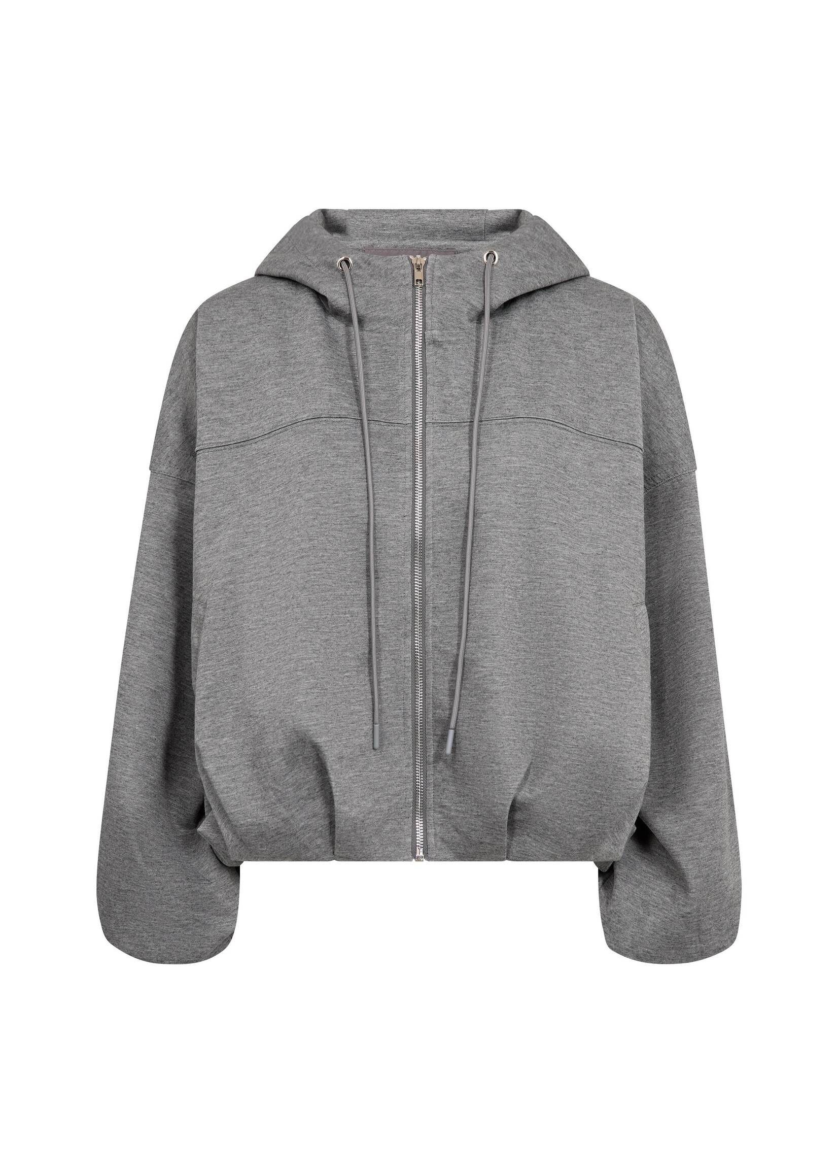 Co Couture Co'Couture. LanceCC Balloon Hoodie, Mid grey Mel, Size: