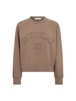 Co Couture Co'Couture, ErisCC Co’couture Patch Sweat, Walnut, Size: