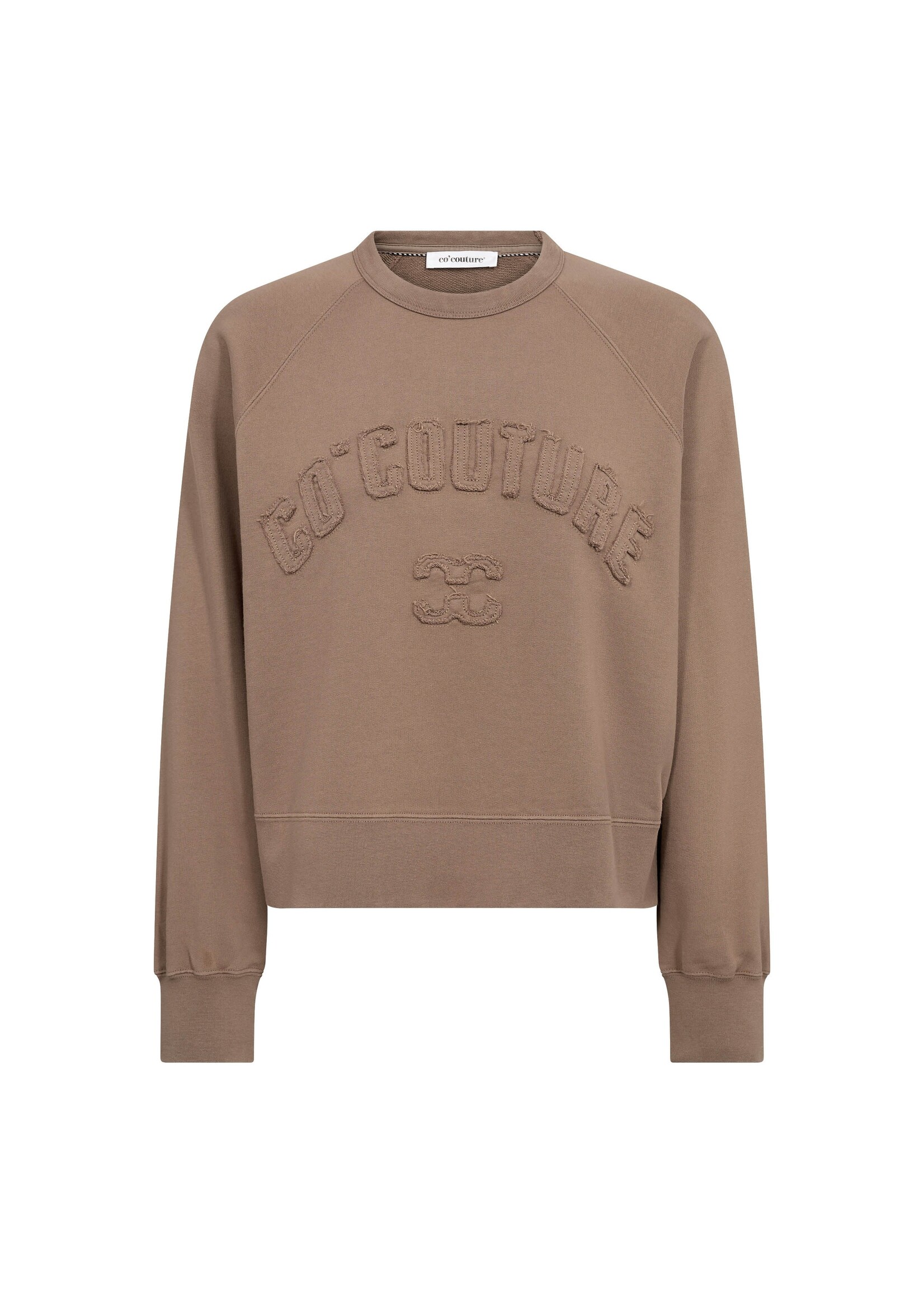 Co Couture Co'Couture, ErisCC Co’couture Patch Sweat, Walnut, Size: