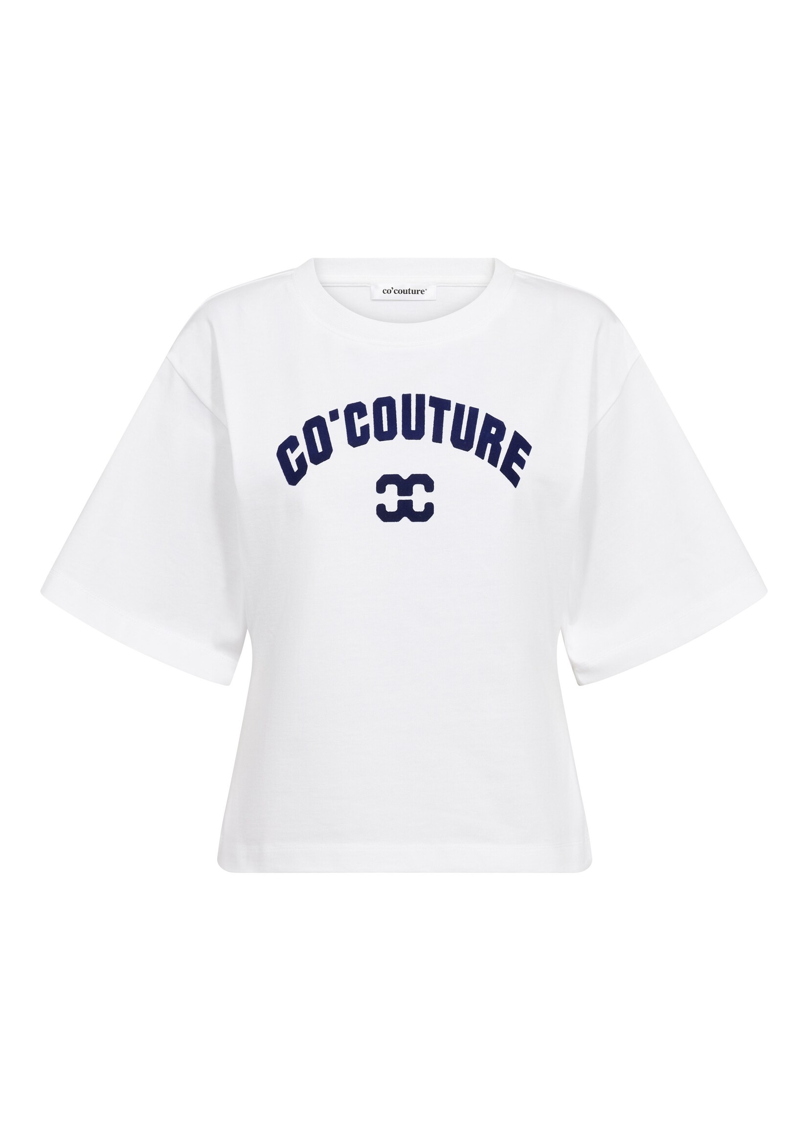 Co Couture Co'couture, ZengaCC Tee O-Neck, White - Blue, Size: