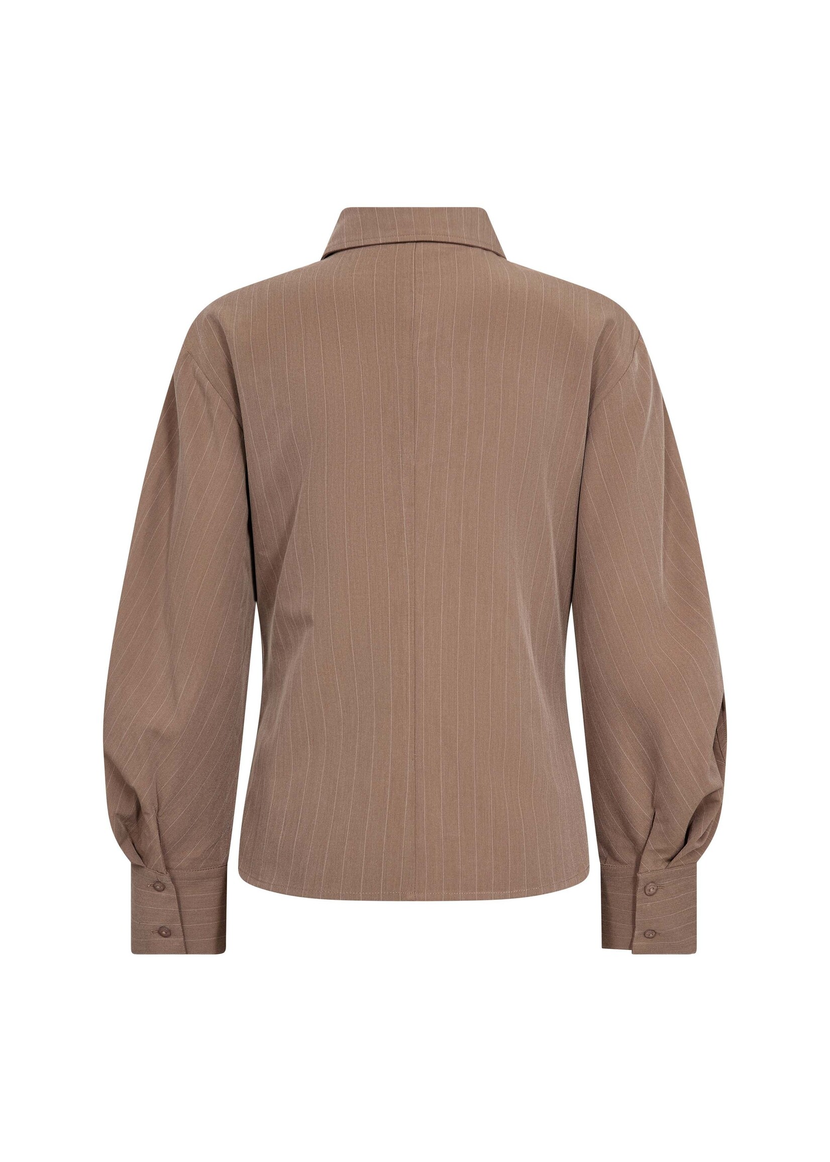 Co Couture Co'couture, LyviaCC Asym Pin Shirt, Walnut, Size: