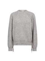 Co Couture Co'couture, RowCC Braid String Knit, Grey melange, Size: