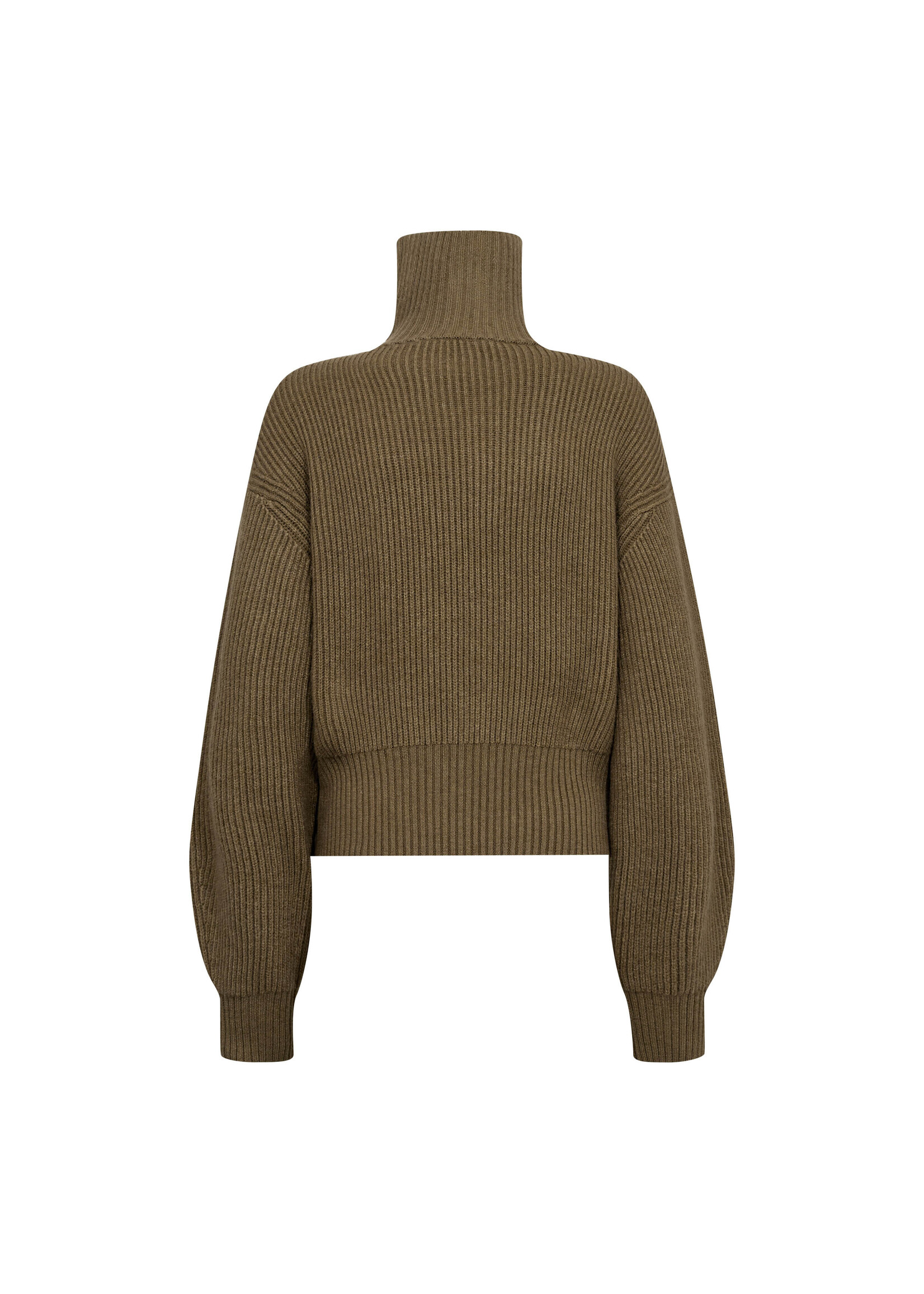 Co Couture Co'Couture, RowCC Zip Knit Cardigan, Army, Size: