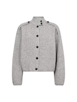 Co Couture Co'Couture, RowCC Utility Cardigan, grey melange, Size: