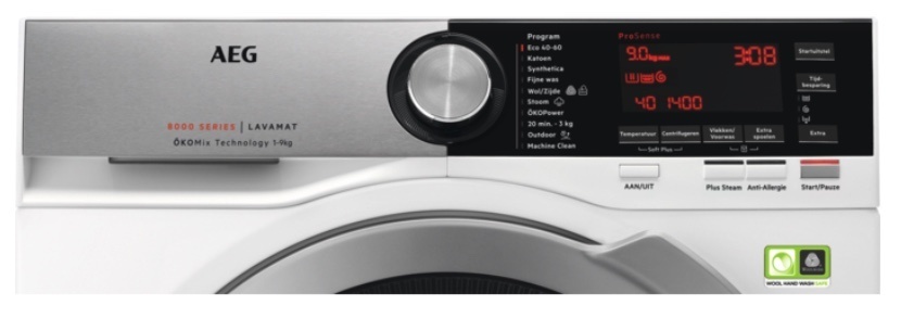 AEG L8FEN96CS Wasmachine ProSteam ÖkoMix