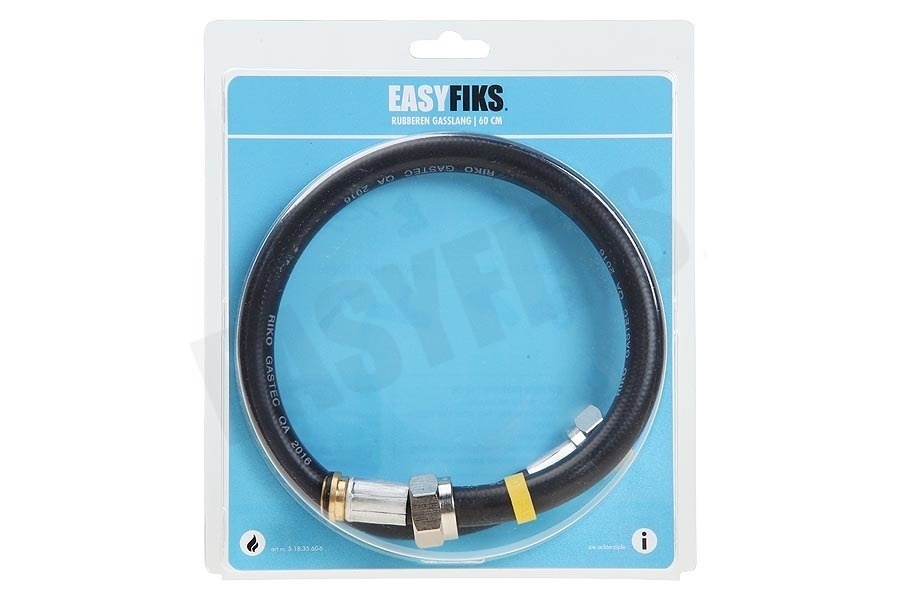 Easyfiks Gasslang Rubber 60cm