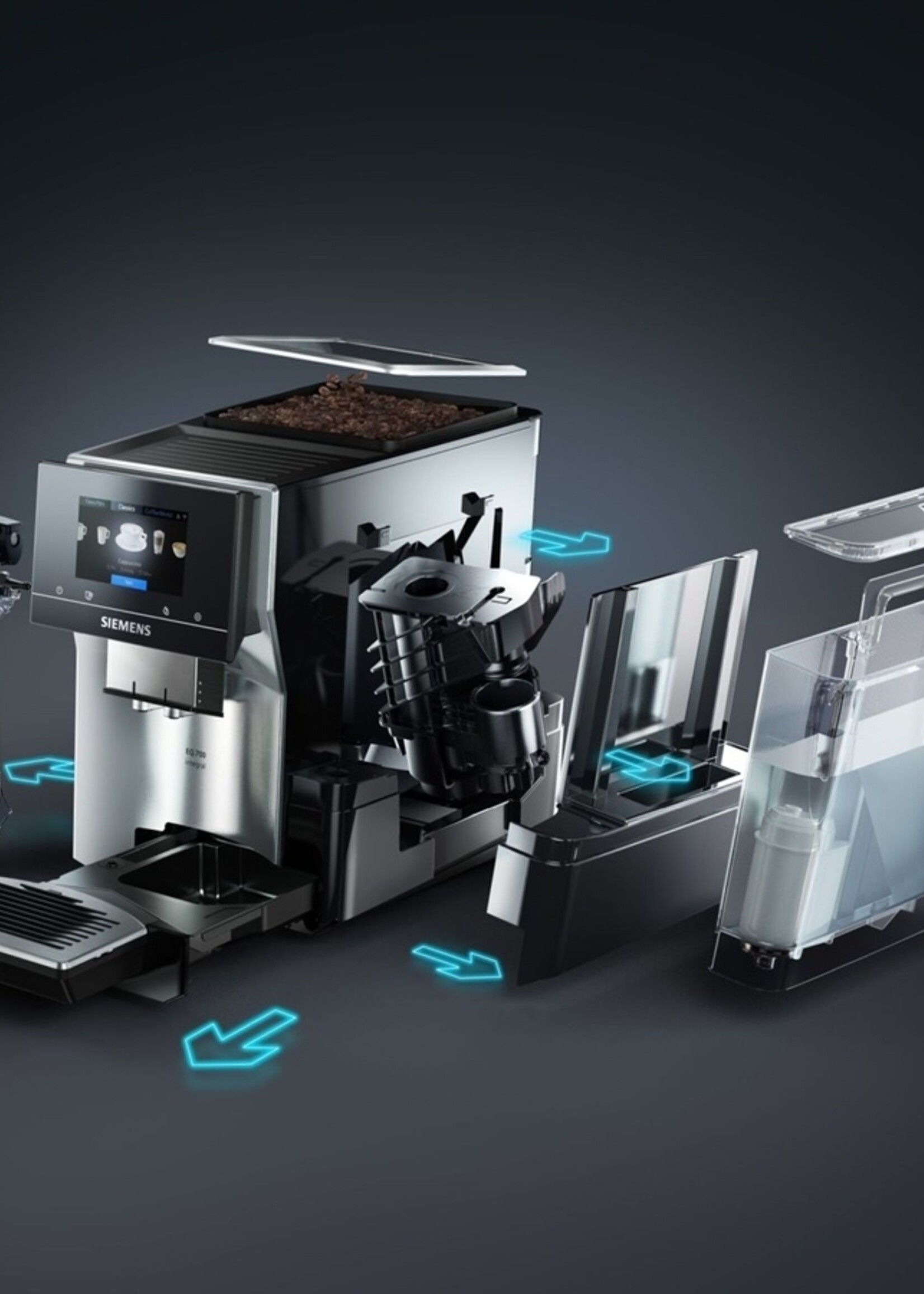 Siemens EQ.700 Integral TQ703R07 - Koffiemachine