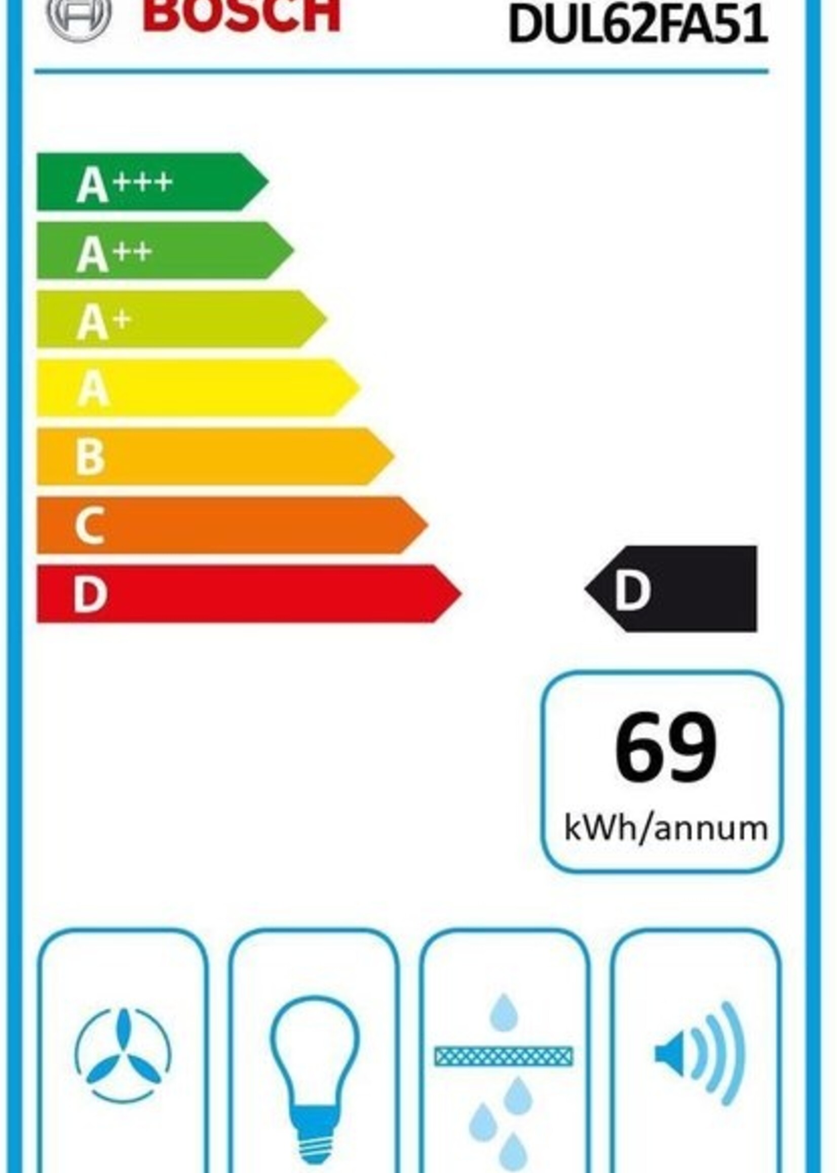 Bosch DUL62FA51 - Onderbouw afzuigkap