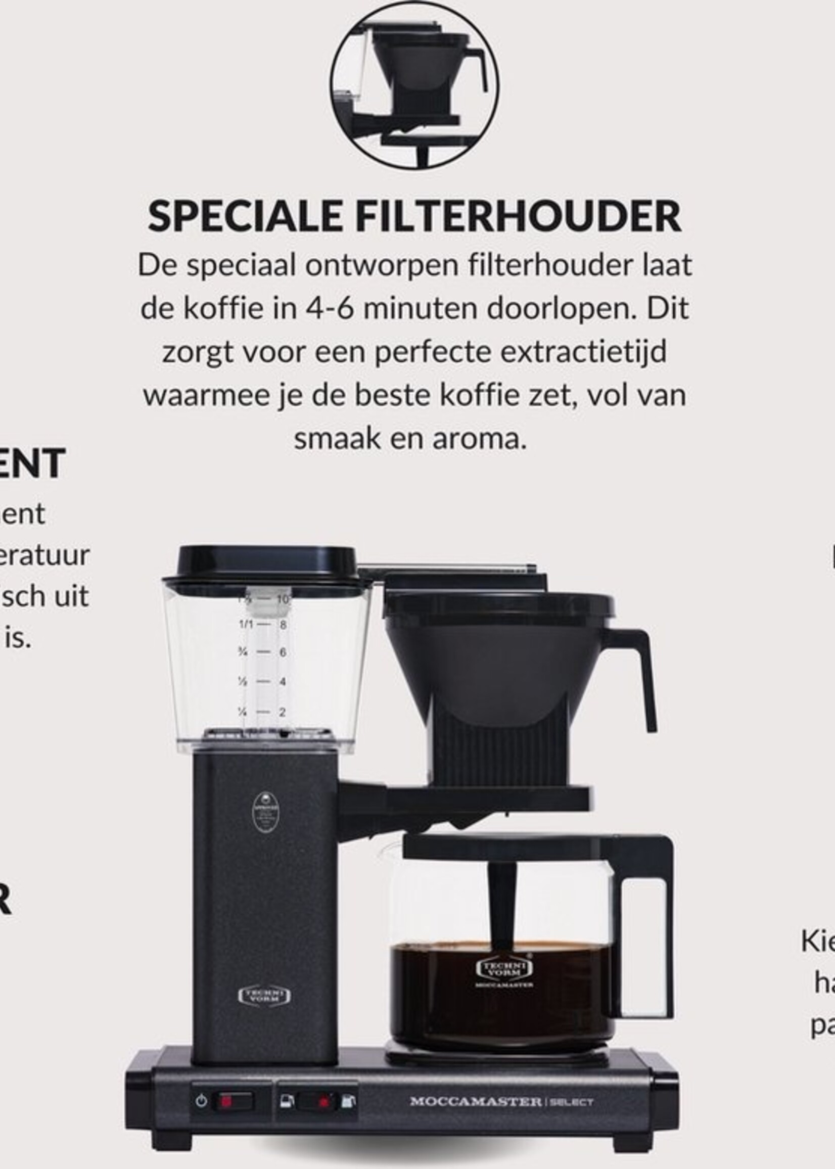 Moccamaster KBG Select (Black) - Koffiezetapparaat