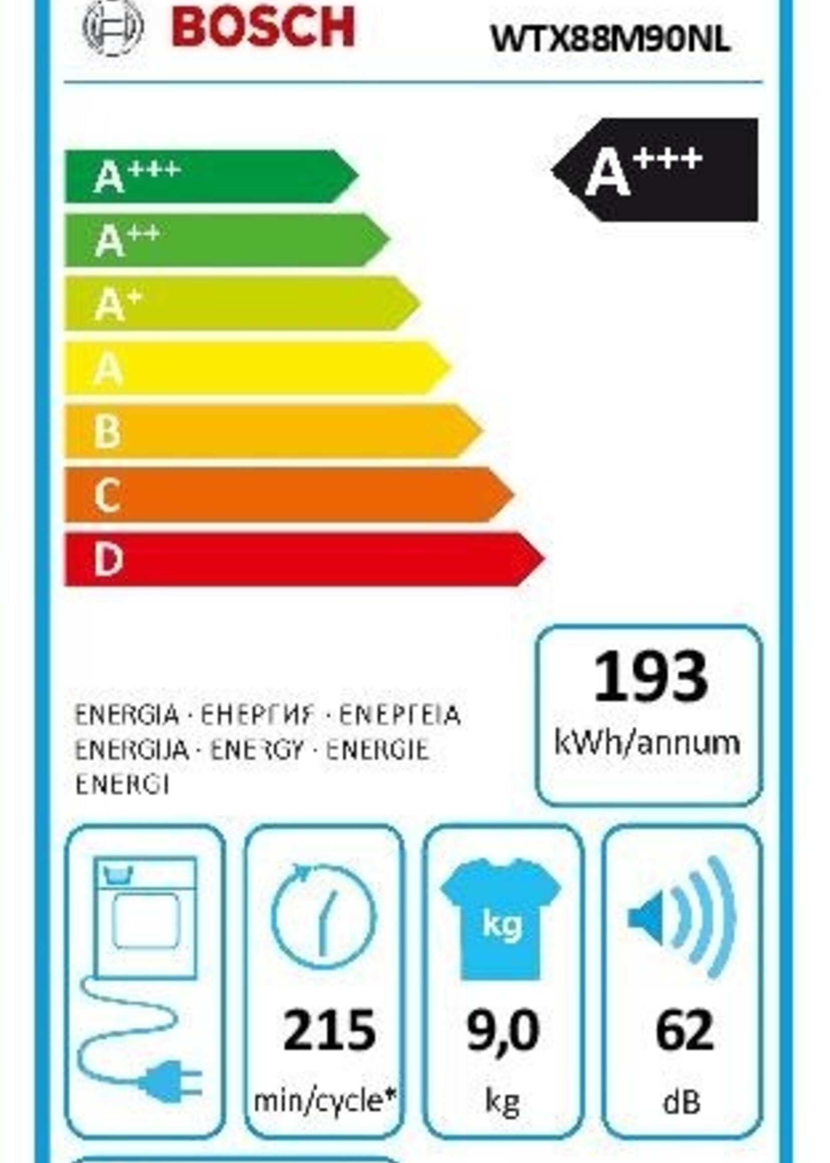 Bosch WTX88M90NL - Warmtepompdroger