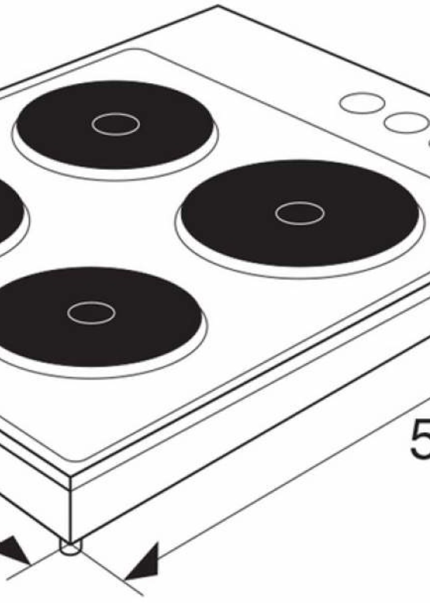 Etna KEV158WIT - Inductiekookplaat