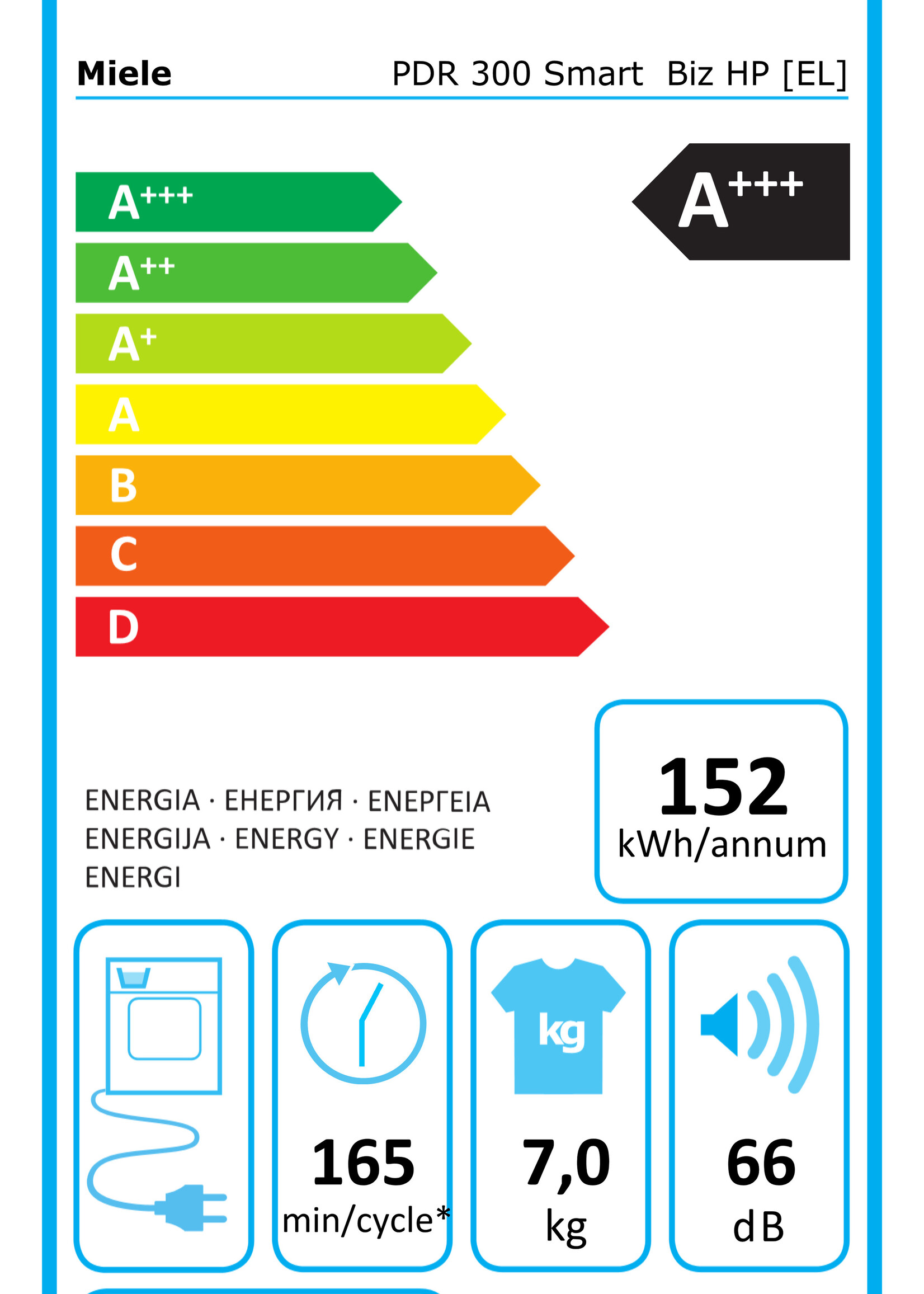 Miele SmartBiz PDR 300 HP - Warmtepompdroger