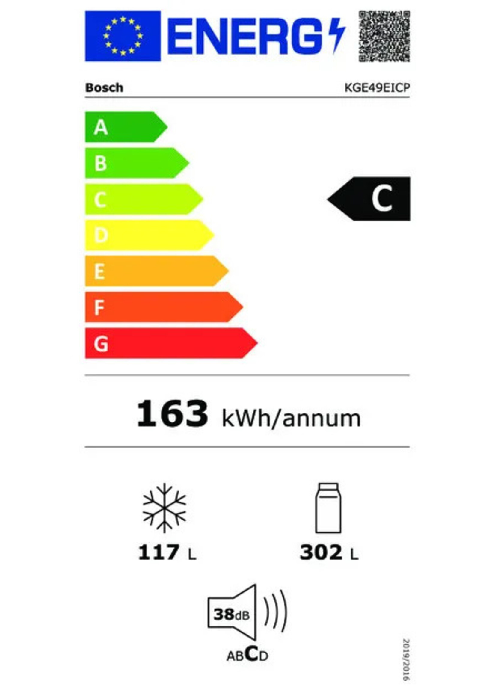 Bosch KGE49EICP - Koel-vriescombinatie