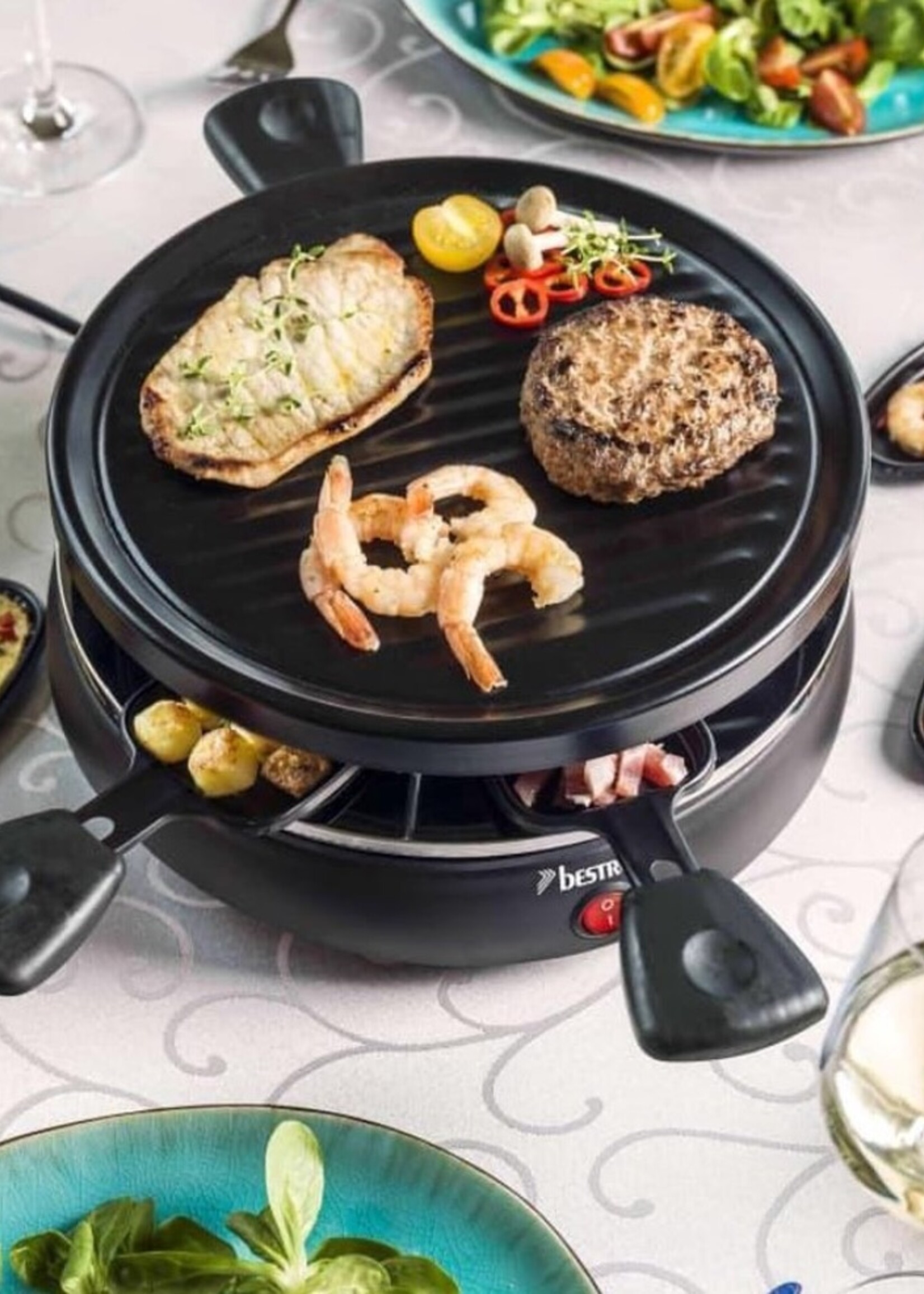 Bestron ARC650 Raclette Grill - Gourmetset