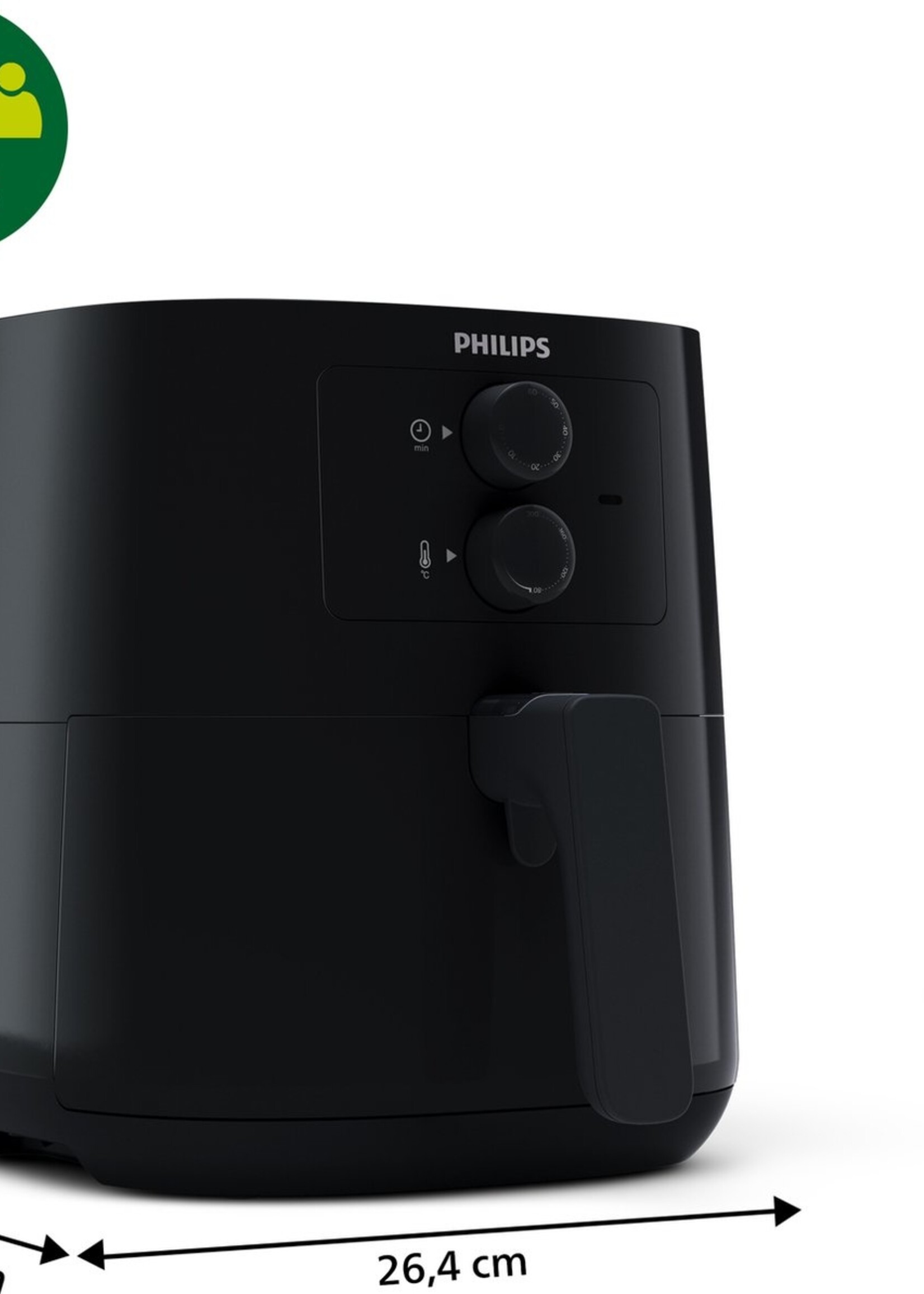 Philips Essential HD9200/90 Airfryer Zwart - Hetelucht friteuse
