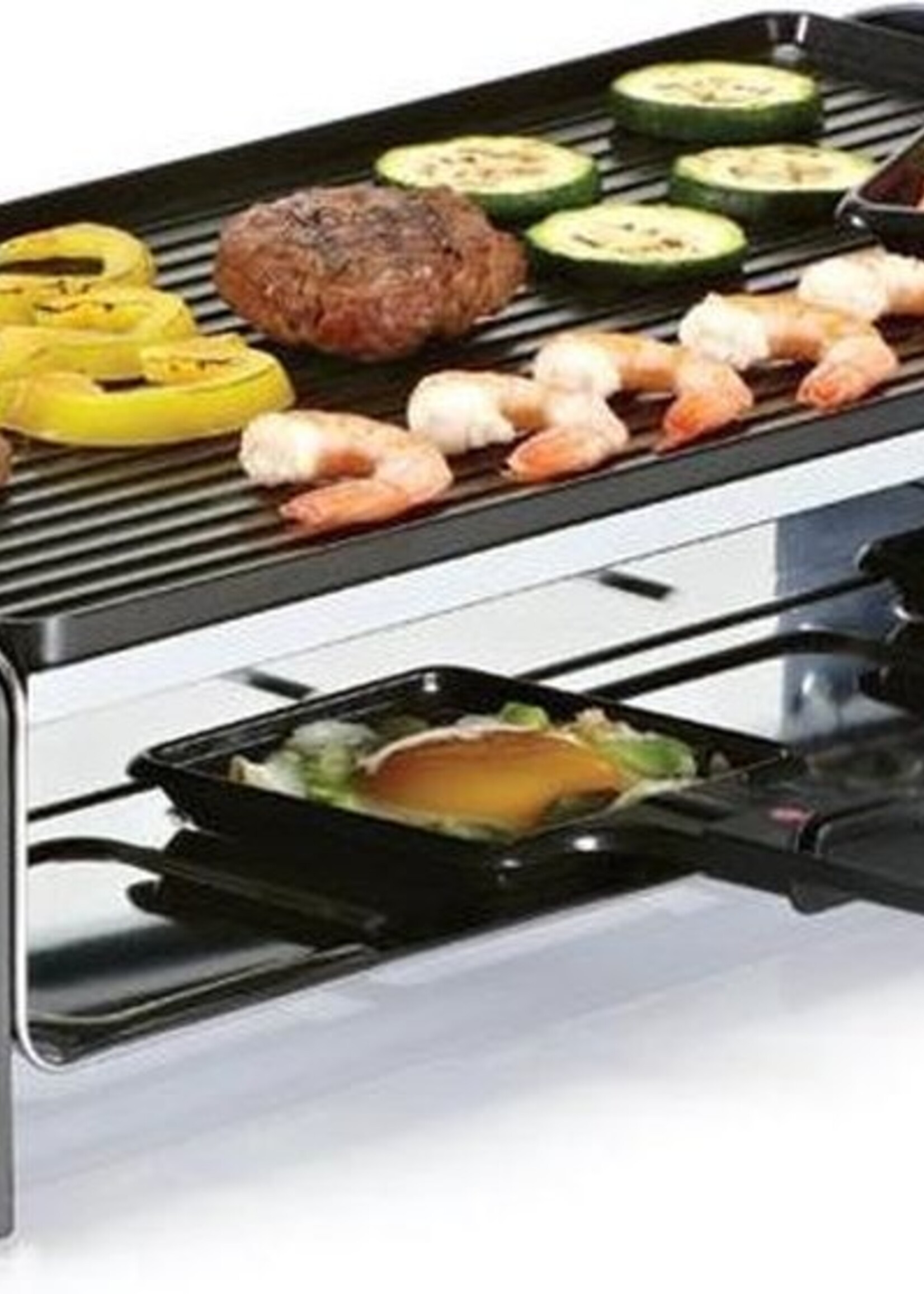 Princess 162840 Raclette 8 Grill and Teppanyaki Party - Gourmetset