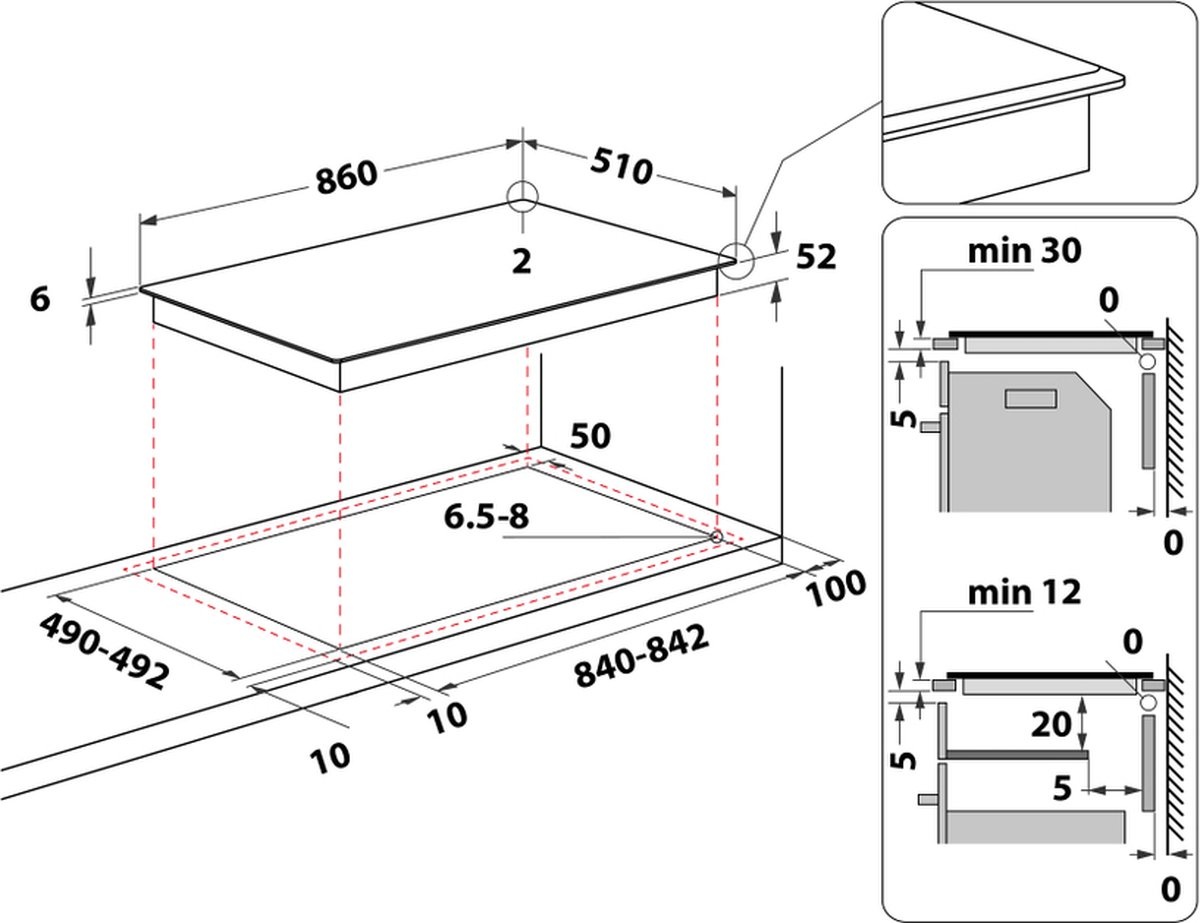 Whirlpool ACM 795/BA - Inductiefornuis