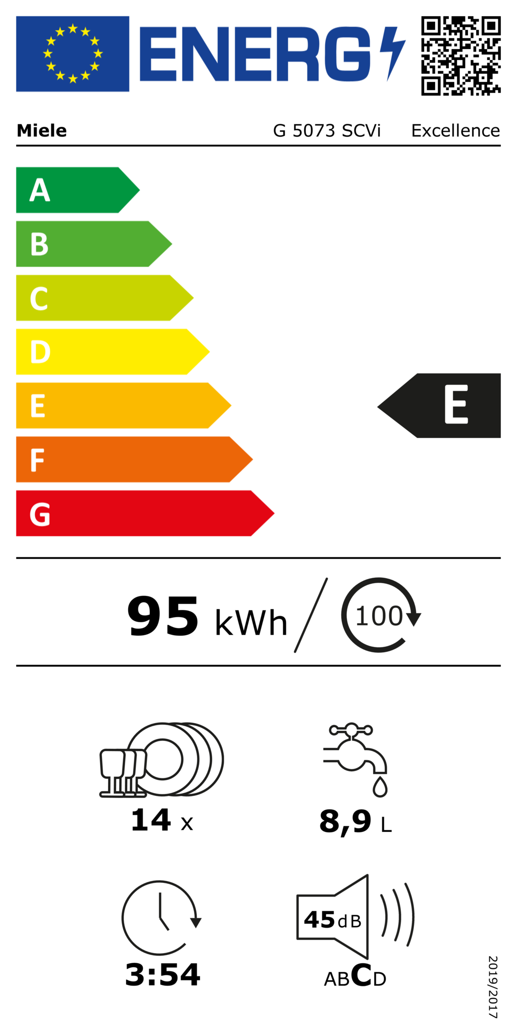 Miele Excellence G 5073 SCVi - Inbouw vaatwasser