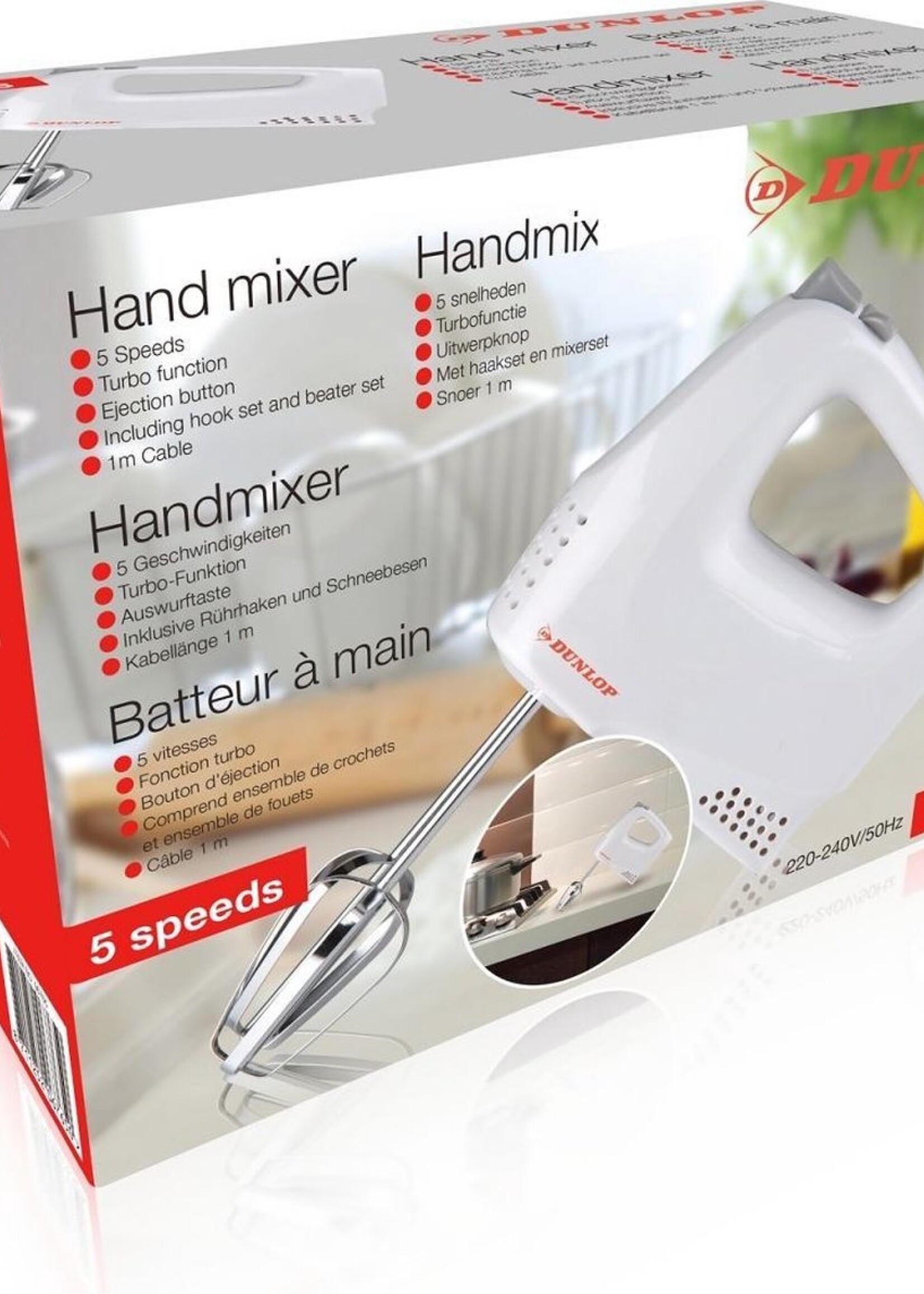 Dunlop 06765 Compacte handmixer - Handmixer