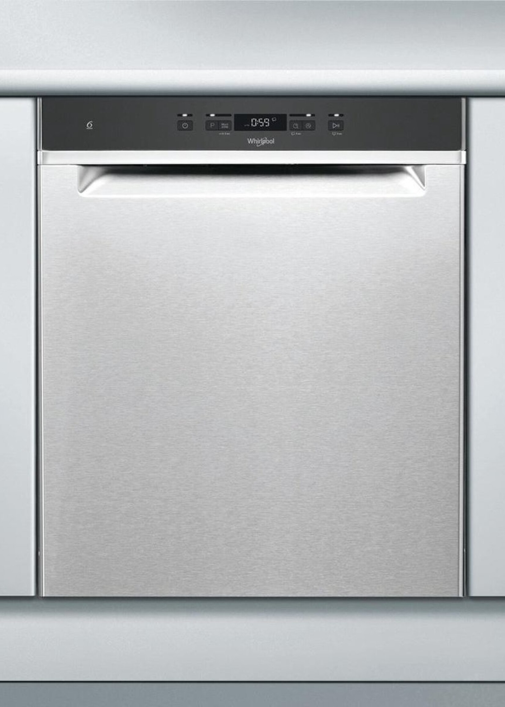 Whirlpool WUC 3C33 FX - Onderbouw vaatwasser