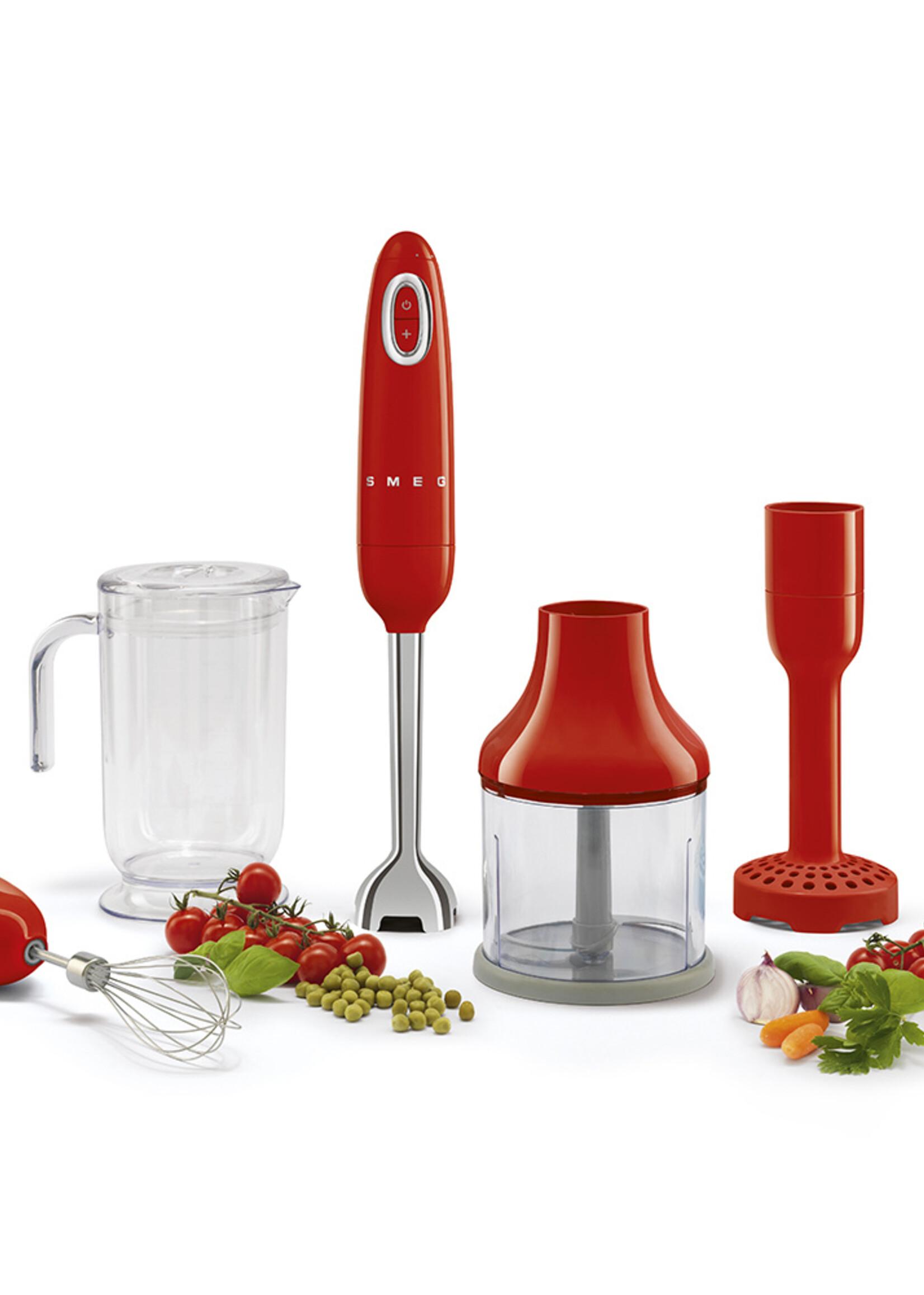 Smeg HBF22RDEU Rood - Staafmixer