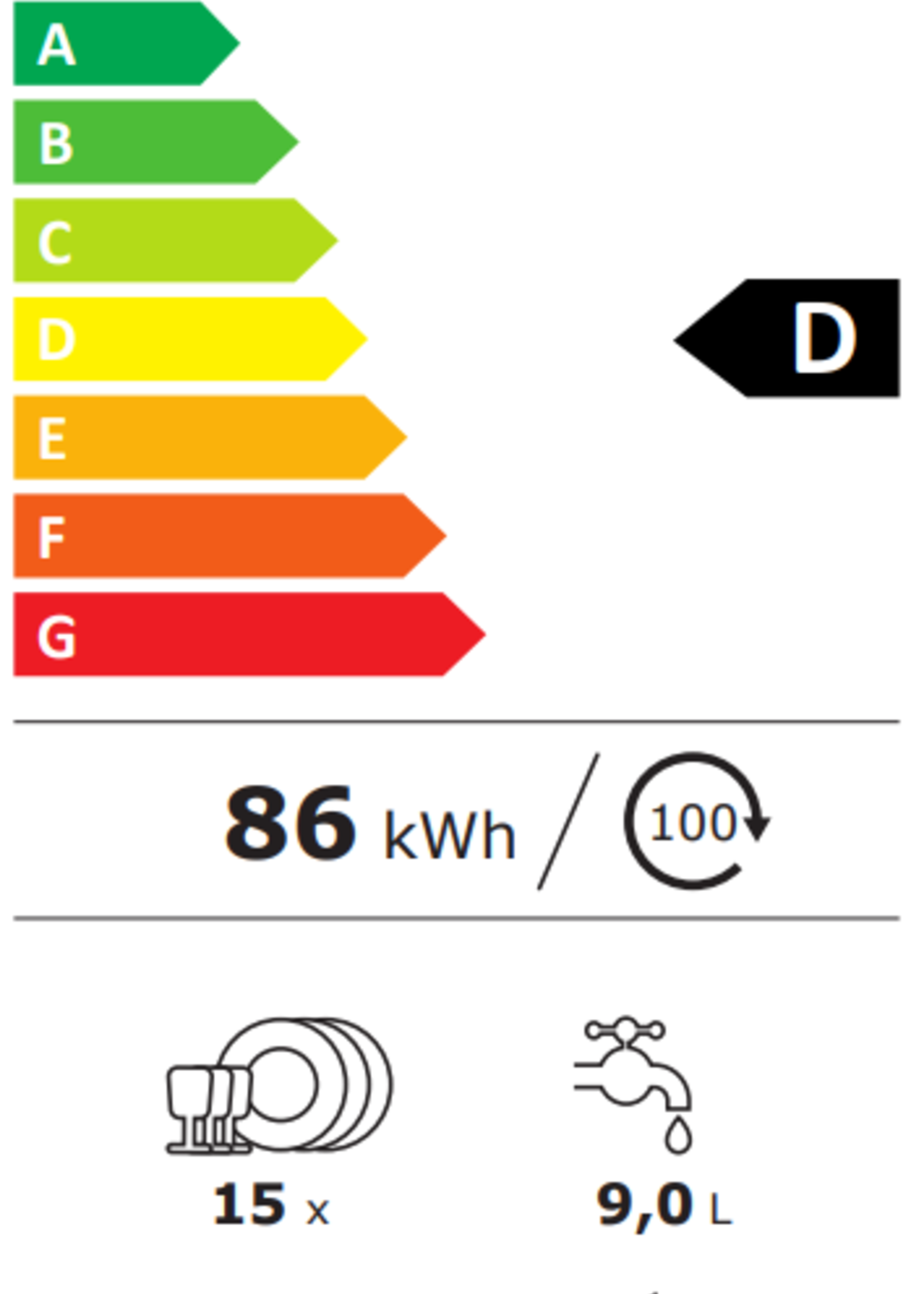 ETNA VW339M - Inbouw vaatwasser