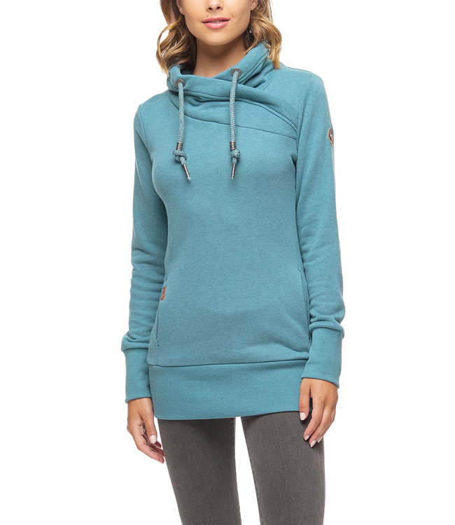 Ragwear lange hoodie BLAUW