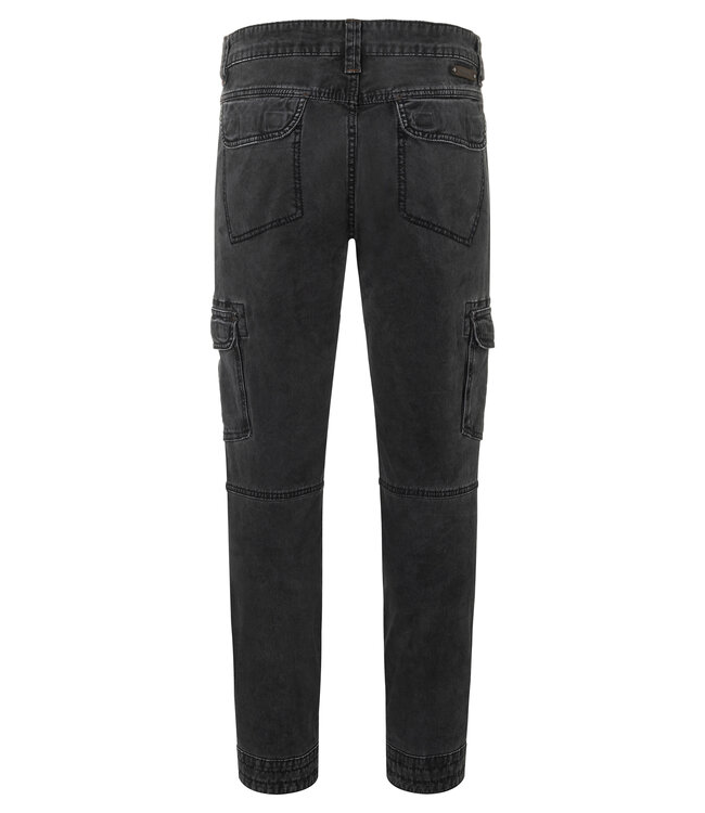 Timezone Cargo broek caviar zwart
