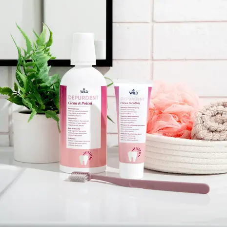 Wild-Pharma DEPURDENT Clean & Polish Whitning Tandpasta - WEKELIJKS ONDERHOUD Wild-Pharma DEPURDENT Clean & Polish Whitning Tandpasta - WEKELIJKS ONDERHOUD