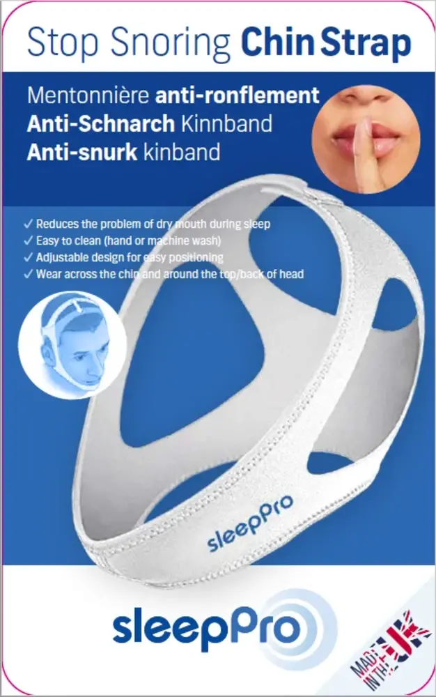 SleepPro Anti Snurk Kinband | Special White