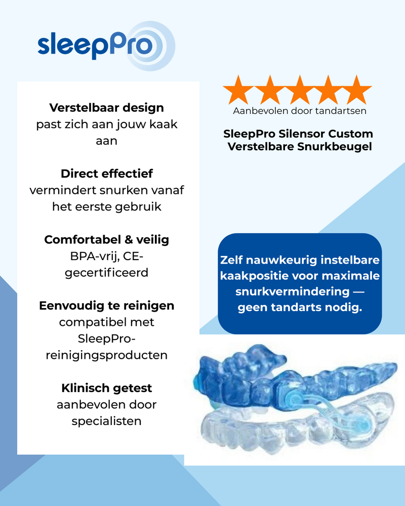 SleepPro Silensor Custom Verstelbare Snurkbeugel