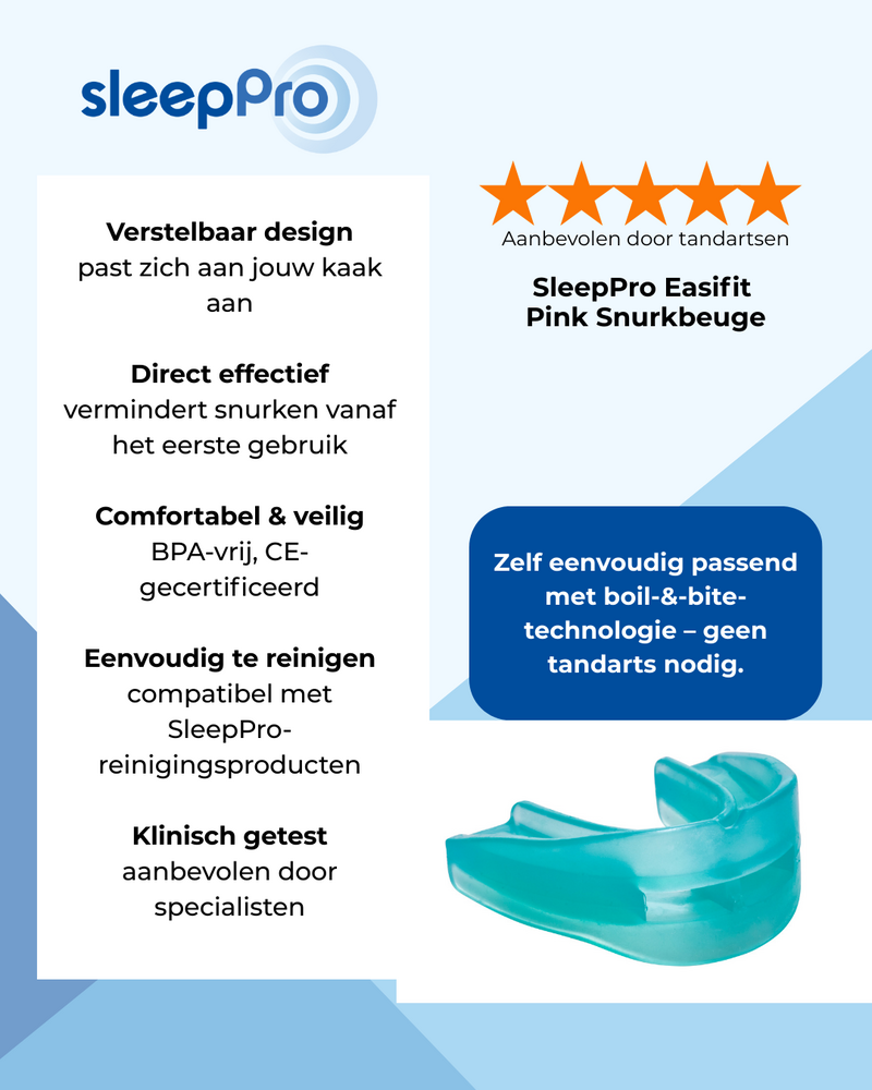 SleepPro Easifit Standard AM (antimicrobieel) Snurkbeugel