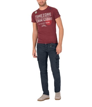 Timezone Laatste maten! Blauwe dikkere cargo broek Dark Night Blue