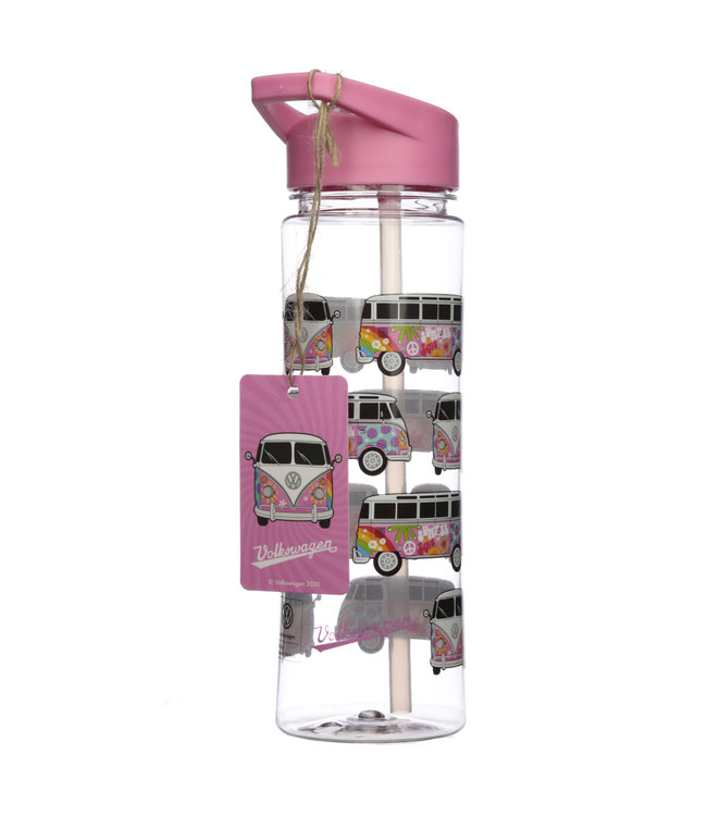 Waterfles VW T1 Turquoise of Roze