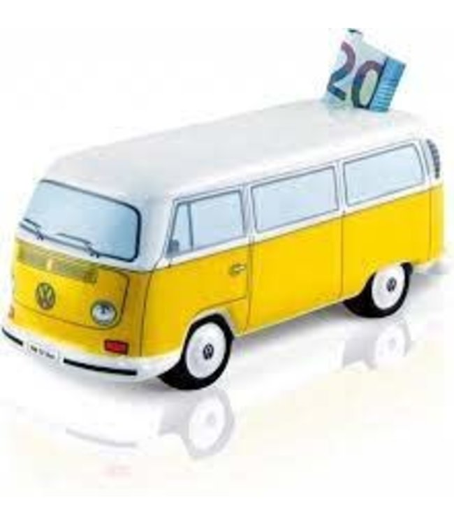 Spaarbussen Volkswagen  T2 geel