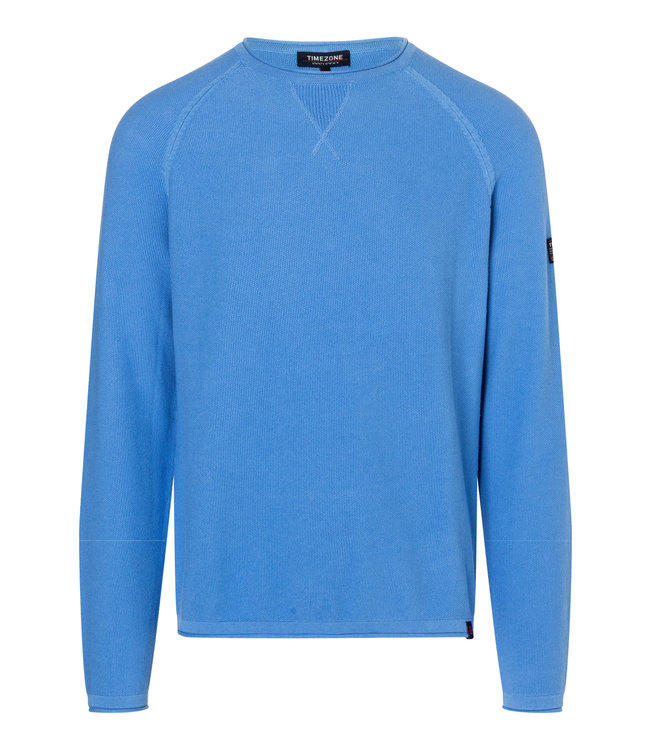 Timezone Longsleeve ronde hals ULTRAMARINE