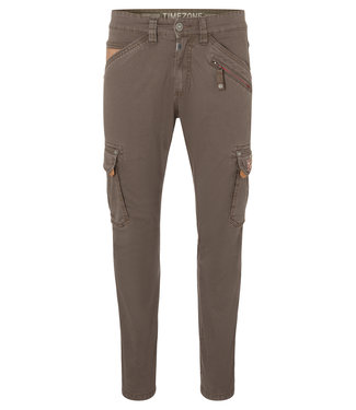 Timezone Cargo broek LAATSTE MATEN in de kleur EARTH GREY