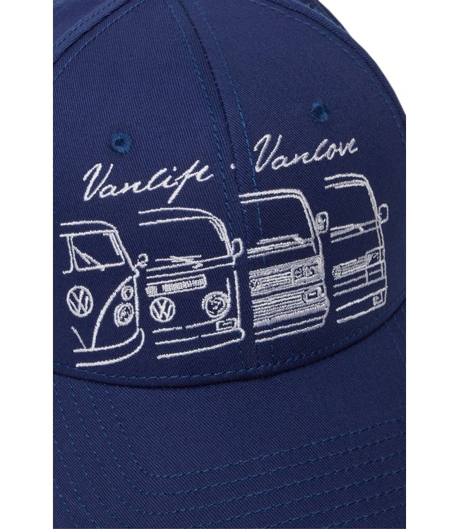 Van One Classic Cars WE ARE FAMILIE cap blauw/wit