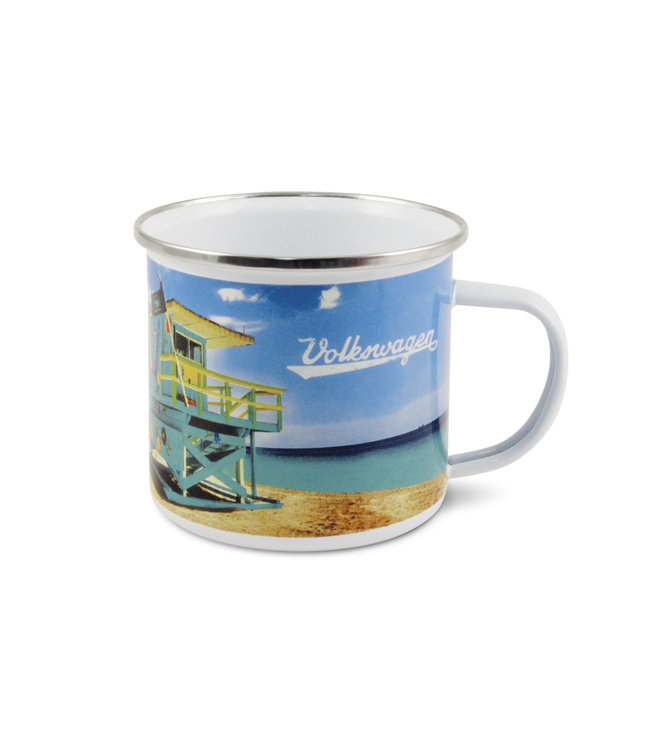 Emaille mokken  Strand Miami