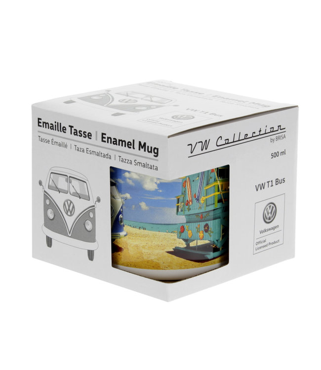 Emaille mokken  Strand Miami