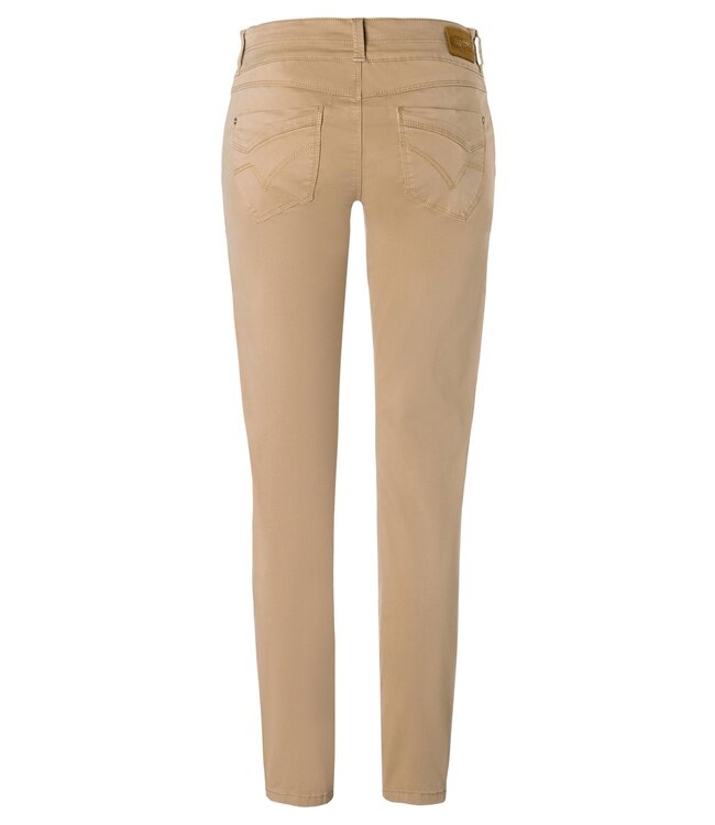 Timezone Slim fit broek cocobello brown