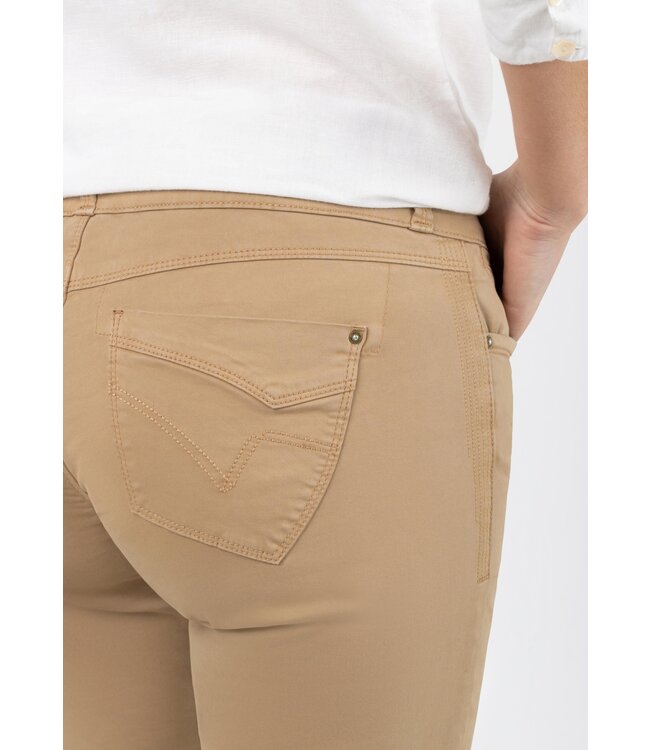 Timezone Slim fit broek cocobello brown