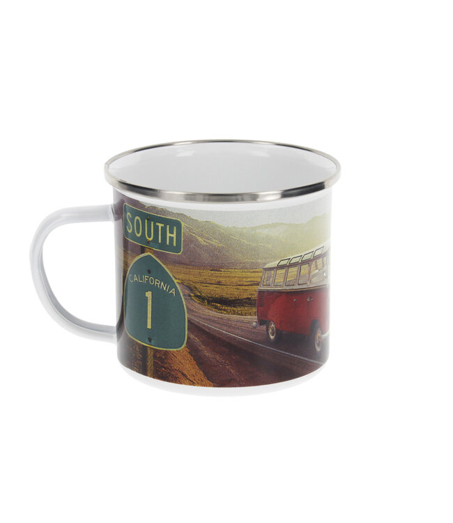 Emaille mug California 1