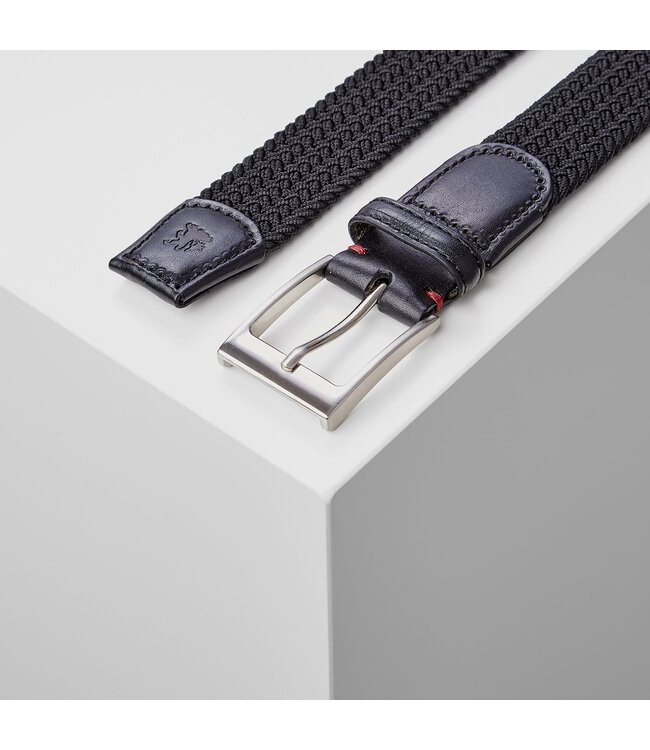 Lerros Zwarte elastische riem