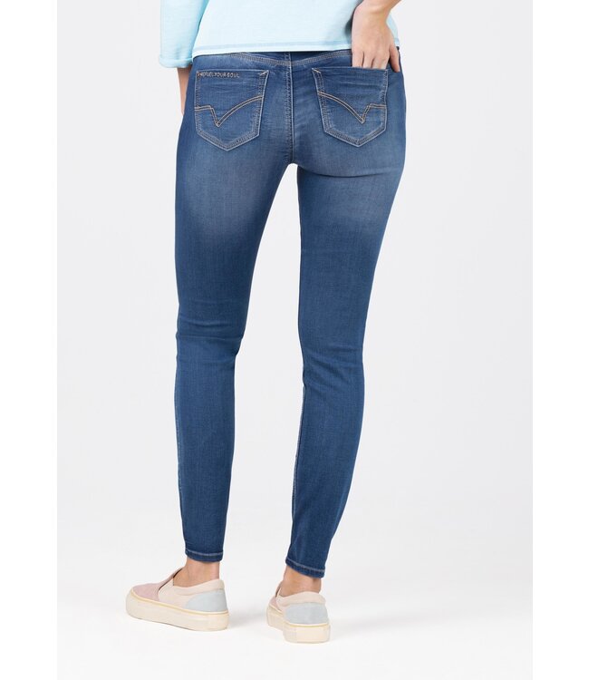 Timezone Dames spijkerbroek blue denim wash
