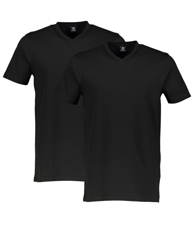 Lerros Heren 2 basic t-shirts V-hals