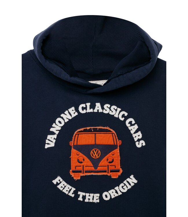 Vocc unisex hoodie Freundschaft navy/orange